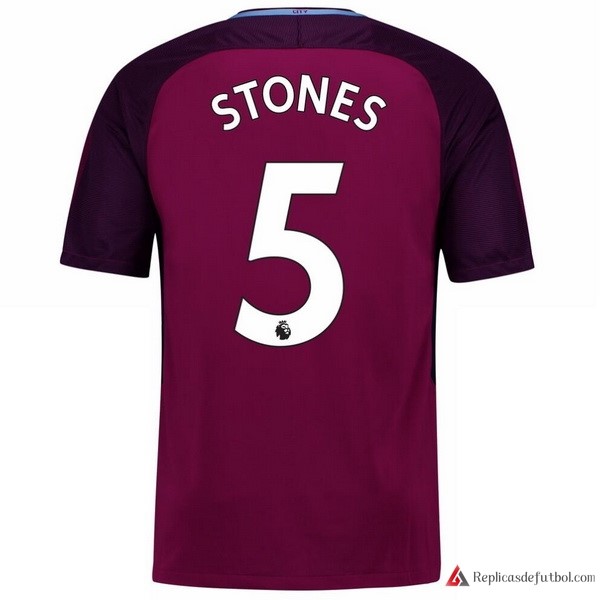 Camiseta Manchester City Segunda equipación Stones 2017-2018